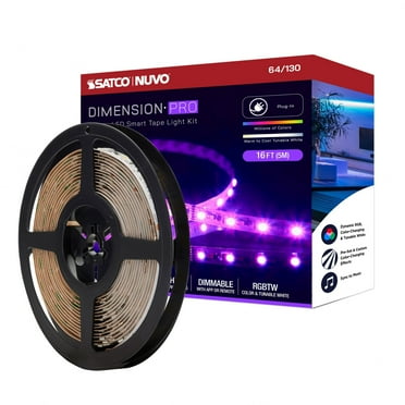 Nuvo Lighting - Dimension Pro - 18W LED Tape Light with Plug Connection In