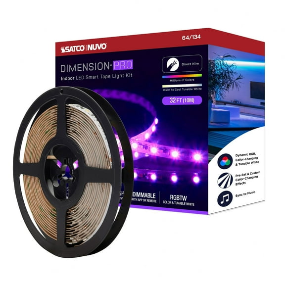Nuvo Lighting - Dimension Pro - 30W LED Tape Light with J-Box Connection In