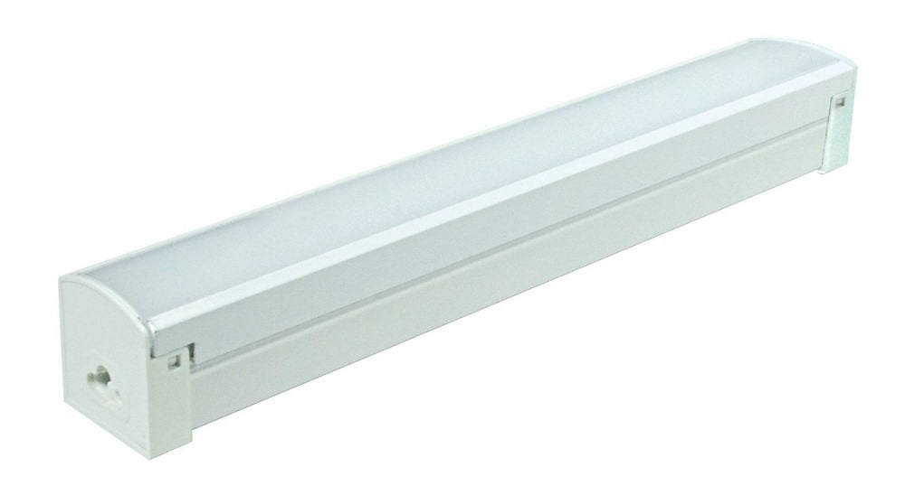 White 12-Inch LED Connectable Strip Light with Acrylic Diffuser