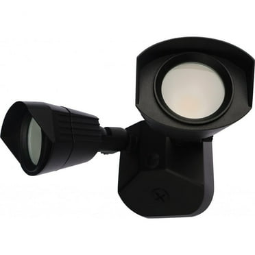 65/220-Nuvo Lighting-40W 4000K 2 LED Outdoor Dual Head Security Light in Utility Style-4.16 Inches Wide by 4.13 Inches High-Black Finish