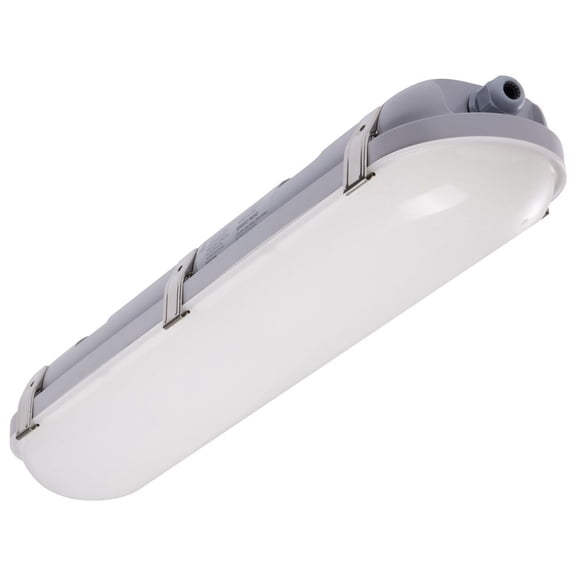 65/823R1-Nuvo Lighting-20W CCT Selectable Vapor Proof Linear Fixture with Integrated Microwave Sensor In Utilitarian Style-3.46 Inches Tall and 4.92
