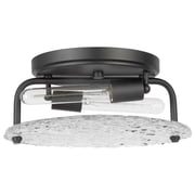 Glacier 2 Light Flush Mount 5.625 Inch Tall and 13 Inch Wide by Nuvo - 60/7810