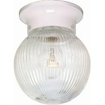 Nuvo 76-257 - 6" CLR HALOPHANE BALL WHITE FI