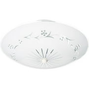 Nuvo Lighting 76/268 2 Light 12" Wide Flush Mount Bowl Ceiling Fixture - White