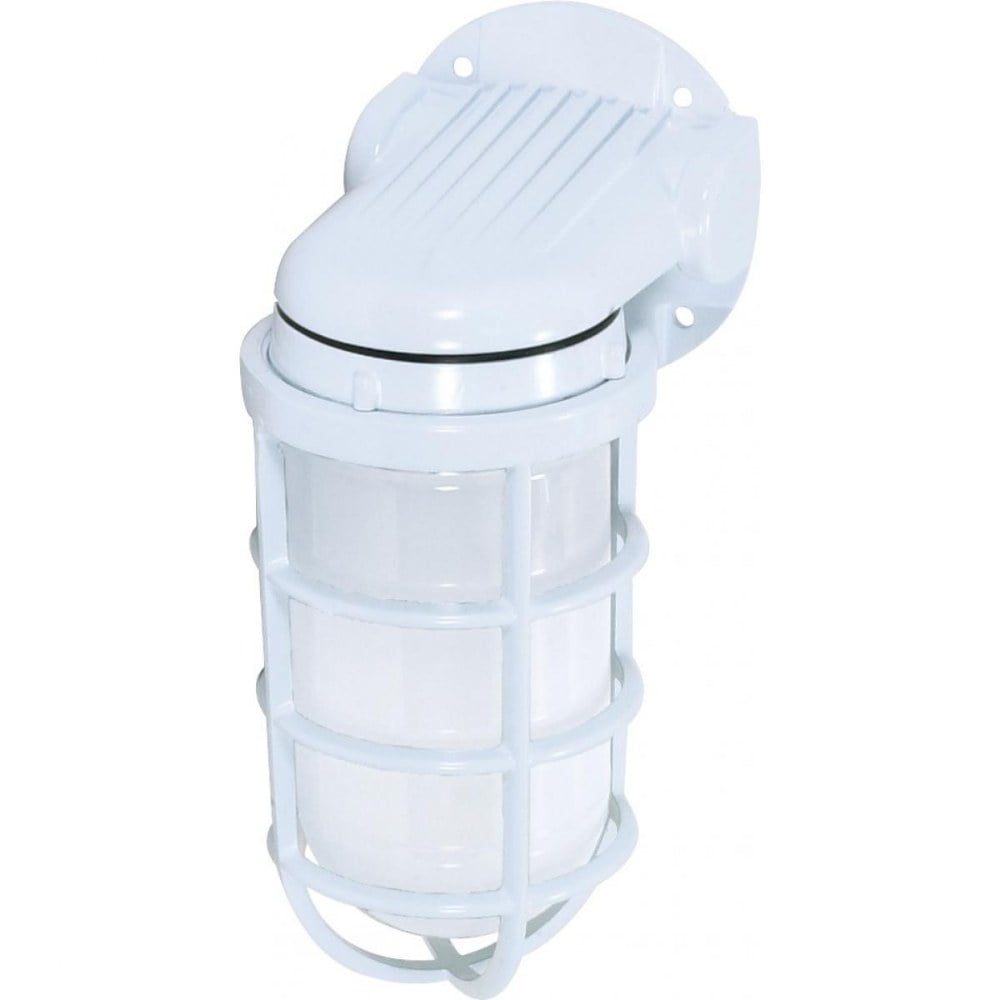 Nuvo Minimalist White Incandescent Wall Mount Light Fixture