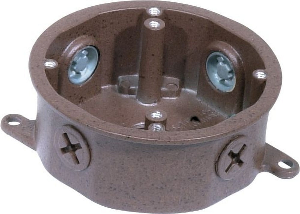 Old Bronze 4" Steel Outdoor Junction Box