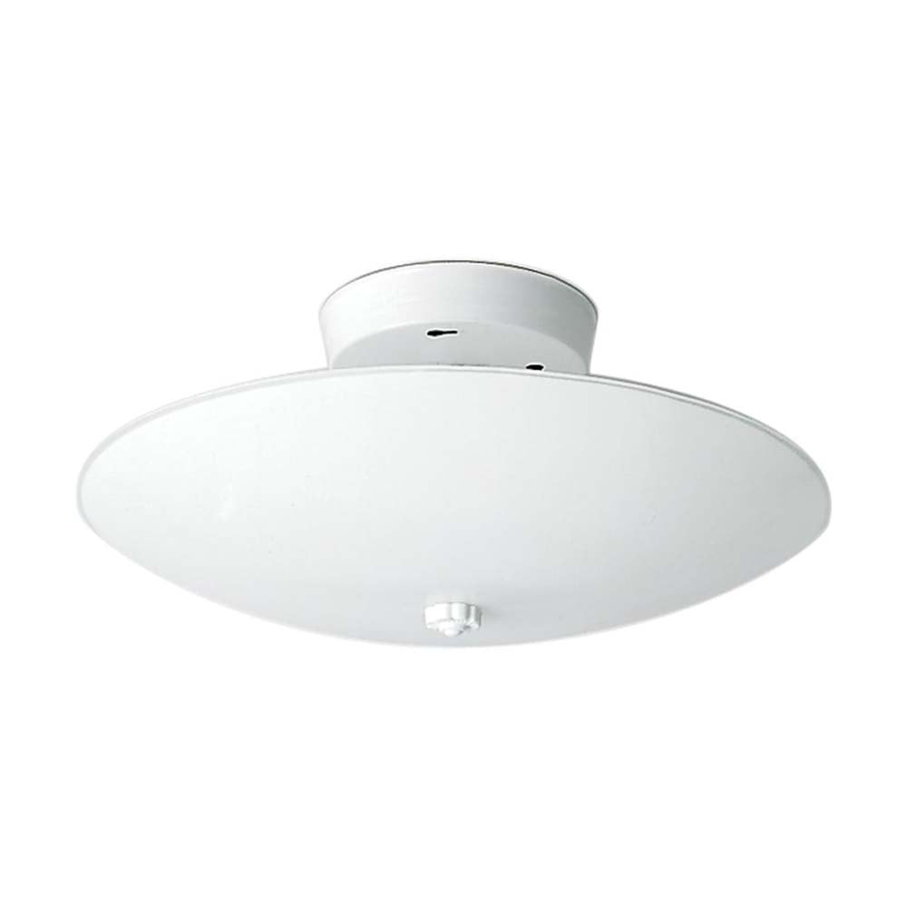 White Glass 12" Flush Mount Ceiling Light
