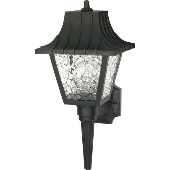 Nuvo Lighting 77/852 Single Light 18" Mansard Wall Lantern with Textured Acrylic