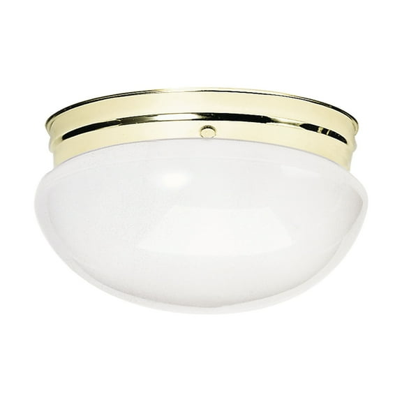 SF77/986-Nuvo Lighting-Two Light Large Flush Mount-12 Inches Wide by 6 Inches High-Polished Brass Finish