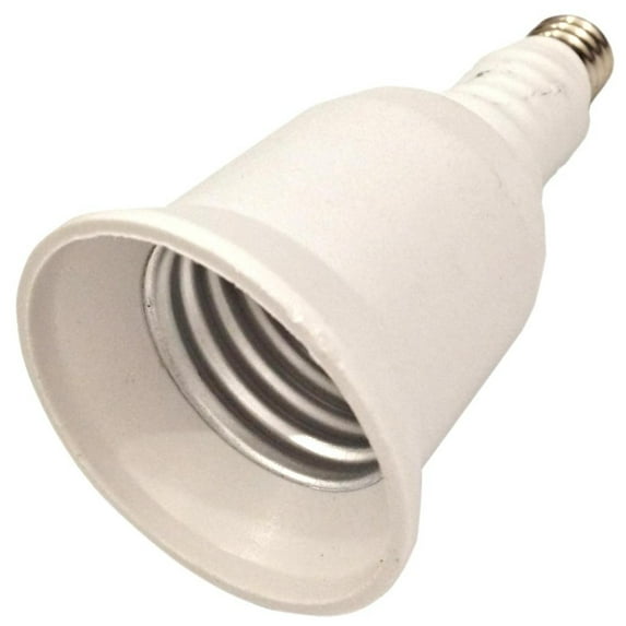 Nuvo Lighting 82360 - Miniature Candelabra Screw Base to Medium Screw Base Enlarger (Mini Candle To Medium Socket Adapter E11-E26 2-1/4" Overall Extension 250W )