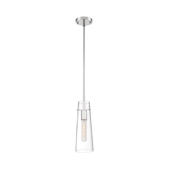 60/6870-Nuvo Lighting-Alondra-1 Light Mini Pendant in Traditional Style-4 Inches Wide by 14 Inches High-Polished Nickel Finish