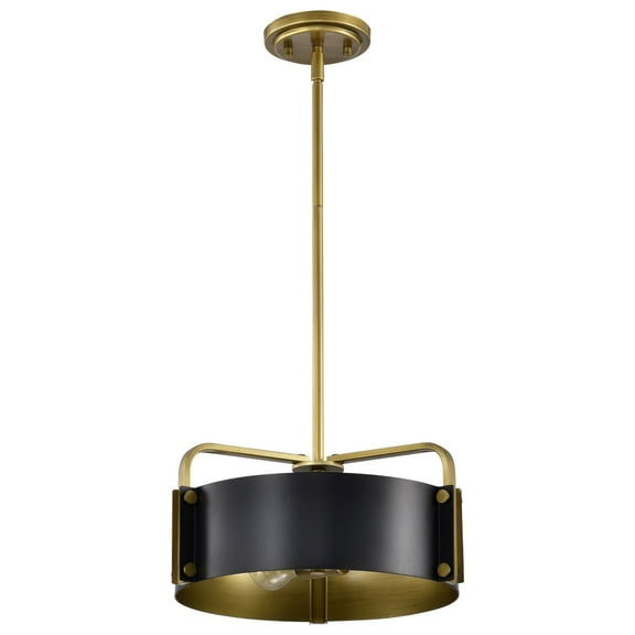 60/7842-Nuvo Lighting-Altos - 3 Light Small Pendant-6.25 Inches Tall and 14 Inches Wide-Matte Black Finish