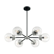 Nuvo Lighting - Axis-6 Light Chandelier in Industrial Style-29.63 Inches Wide by