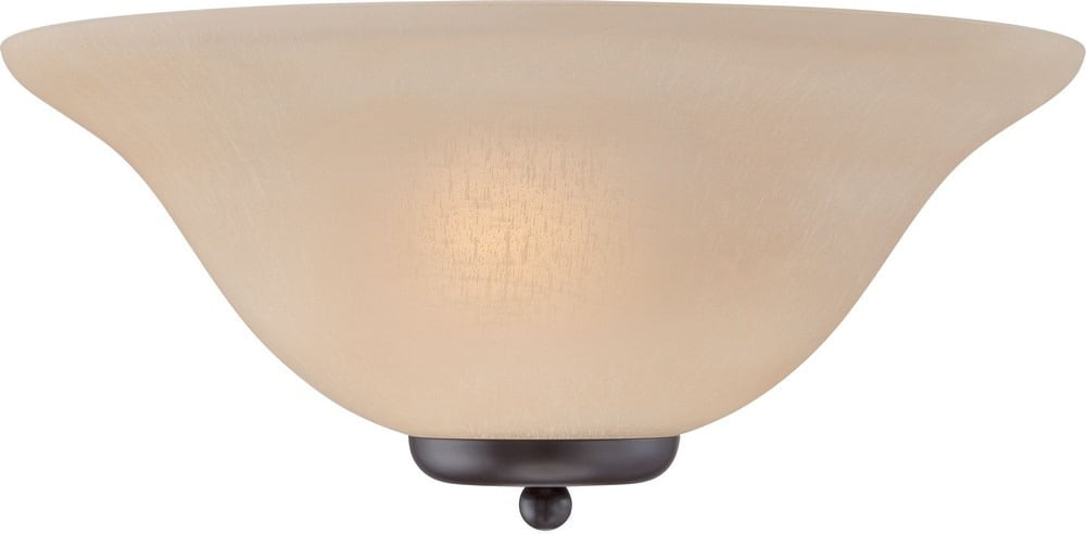Ballerina Mahogany Bronze 16" Bell-Shaped Flush Mount Wall Sconce