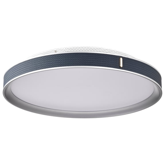Nuvo Lighting Bandon - 20 Inch LED Flush Mount - Gray with Blue Wrap - Acrylic Lens