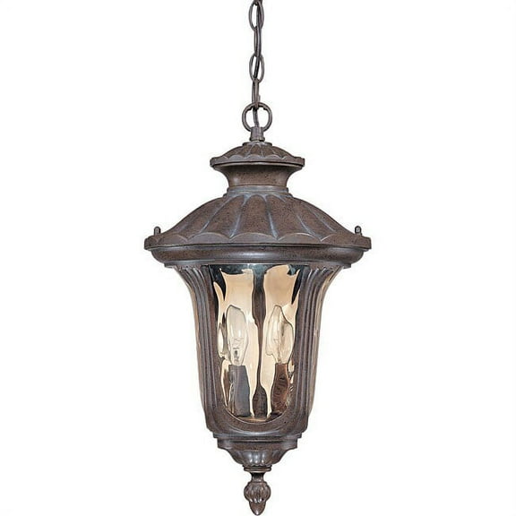 Nuvo Lighting Beaumont 2-light Fruitwood Hanging Lantern
