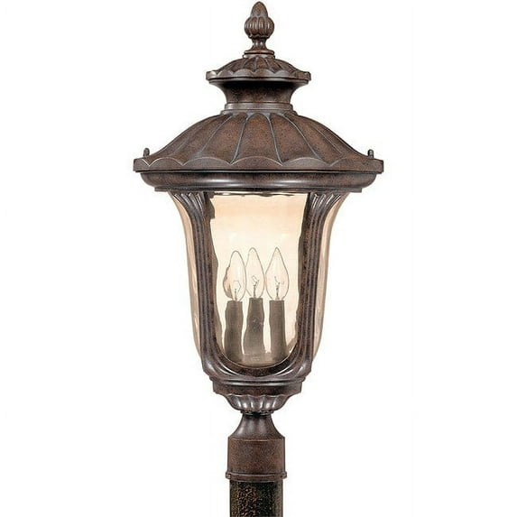 Nuvo Lighting Beaumont 3-light Fruitwood Post Lantern