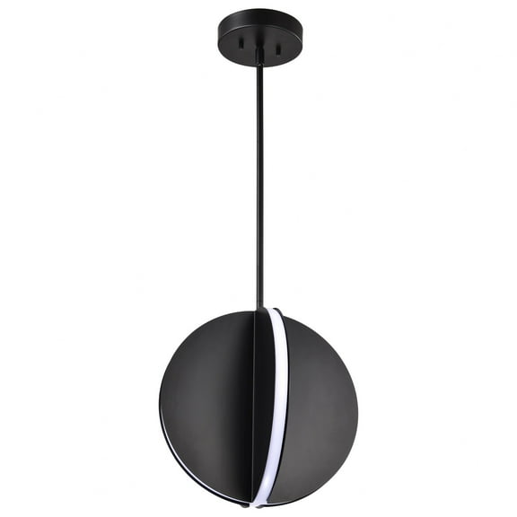 Nuvo Lighting Blaine 13 Inch LED Pendant Matte Black Acrylic Lens - Matte Black
