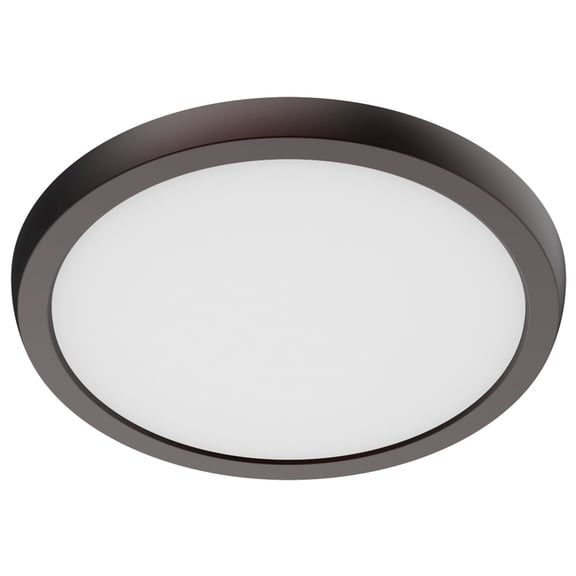 Blink Performer - Light Bronze / Dark Brown Utilitarian LED Aluminum Flush Mount Light