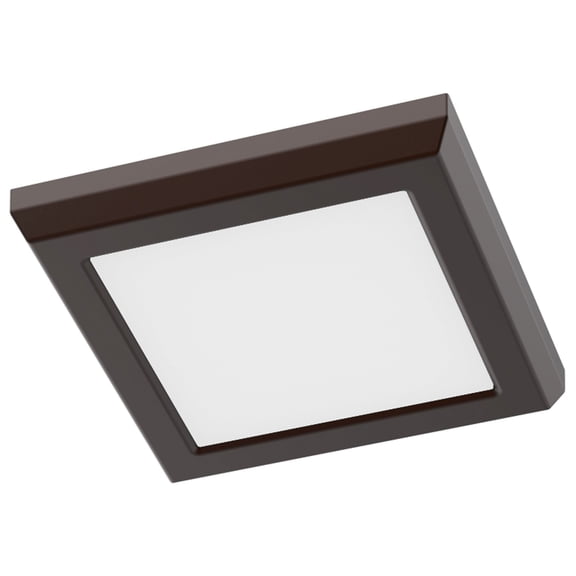 Blink Performer - Light Bronze / Dark Brown Utilitarian LED Aluminum Flush Mount Light