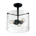 thumbnail image 1 of Nuvo Lighting - Bransel-3 Light Semi-Flush Mount in Transitional Style-11.75, 1 of 3