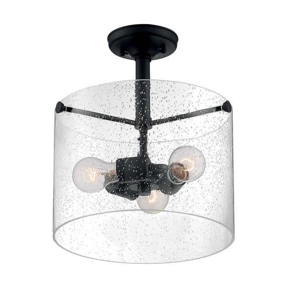 Nuvo Lighting - Bransel-3 Light Semi-Flush Mount in Transitional Style-11.75