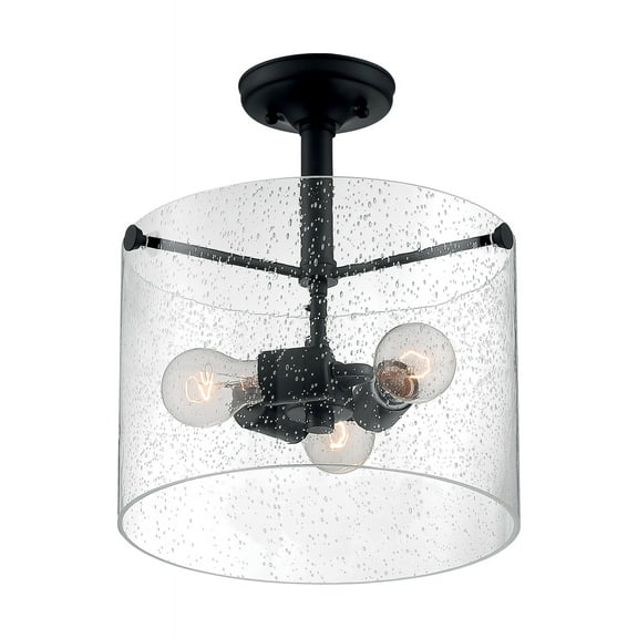 Nuvo Lighting - Bransel-3 Light Semi-Flush Mount in Transitional Style-11.75