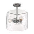 thumbnail image 1 of Nuvo Lighting - Bransel-3 Light Semi-Flush Mount in Transitional Style-11.75, 1 of 3