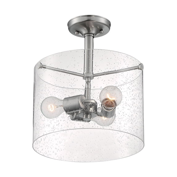 Nuvo Lighting - Bransel-3 Light Semi-Flush Mount in Transitional Style-11.75