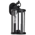 thumbnail image 1 of Nuvo Lighting Broadstone 2 Light Large Wall Lantern Matte Black with Clear Seeded Glass, 1 of 18