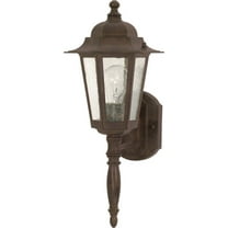 Nuvo Lighting Cornerstone 1 Light Old Bronze with Clear Seed Wall Lantern