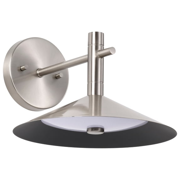 Nuvo Lighting Corrine 10 Inch LED Wall Sconce Brushed Nickel 3K/4K/5K CCT Selectable - Brushed Nickel