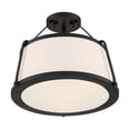 thumbnail image 1 of Nuvo Lighting - Cutty-3 Light Semi-Flush Mount in Modern/Contemporary Style-15.5, 1 of 2