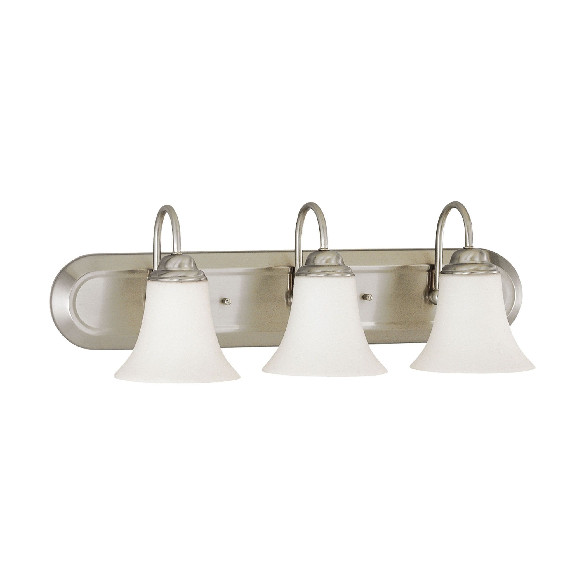 Dupont Transitional Brushed Nickel 3-Light Vanity Fixture