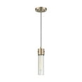 thumbnail image 1 of 60/6712-Nuvo Lighting-Eaves-1 Light Pendant-5 Inches Wide by 11.13 Inches High-Copper Brushed Brass Finish    -Traditional Installation, 1 of 2
