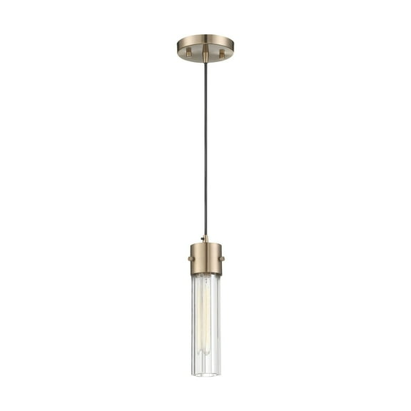 60/6712-Nuvo Lighting-Eaves-1 Light Pendant-5 Inches Wide by 11.13 Inches High-Copper Brushed Brass Finish    -Traditional Installation