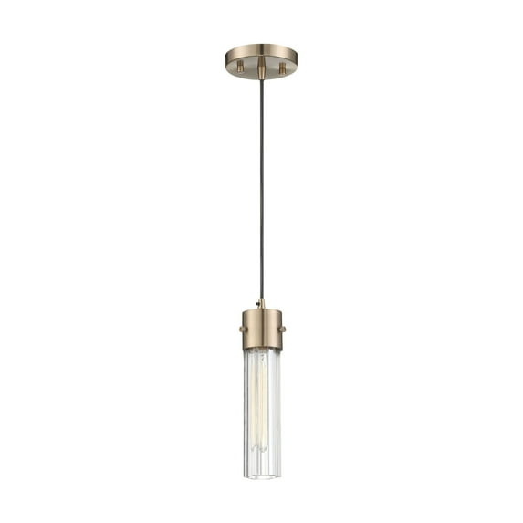 60/6712-Nuvo Lighting-Eaves-1 Light Pendant-5 Inches Wide by 11.13 Inches High-Copper Brushed Brass Finish -Traditional Installation