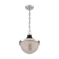 thumbnail image 1 of 60/7070-Nuvo Lighting-Faro-1 Light Large Pendant in Transitional Style-12.63 Inches Wide by 14.13 Inches High-Polished Nickel/Black Finish, 1 of 4