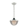 thumbnail image 1 of 60/7069-Nuvo Lighting-Faro-1 Light Small Pendant in Transitional Style-10 Inches Wide by 11.38 Inches High-Polished Nickel/Black Finish, 1 of 5