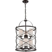 Nuvo Lighting - Ginger-Six Light 2-Tier Chandeliers -16 Inches Wide by 24.63