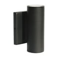 thumbnail image 1 of 62/1142R1 Nuvo Lighting Haley-10W 2 LED Small Up and Down Outdoor Wall Lantern-13 Inches Wide by 3.5 Inches High-Black Finish, 1 of 5