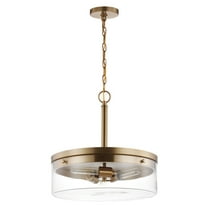 Nuvo Lighting Intersection 3 Light Pendant Burnished Brass with Clear Glass - Burnished Brass