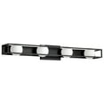 thumbnail image 1 of Nuvo Lighting Jenkins 32 Inch 4 Light LED Vanity Matte Black with Frosted Glass, 1 of 5