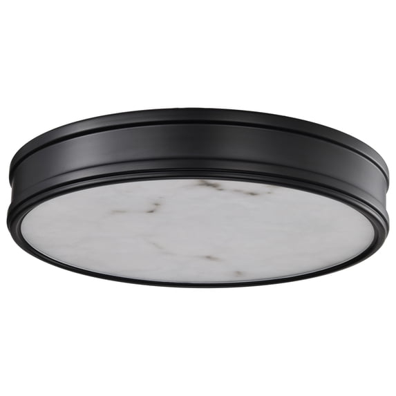 Nuvo Lighting 62/2101 Kendall 15" Wide Flush Mount Drum Ceiling Fixture - Black