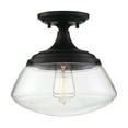 thumbnail image 1 of 60/6799-Nuvo Lighting-Kew-1 Light Semi-Flush Mount-10.38 Inches Wide by 10 Inches High-Aged Bronze Finish, 1 of 10