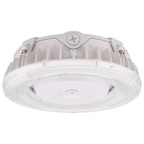 X - Light White Utilitarian Aluminum Flush Mount Light