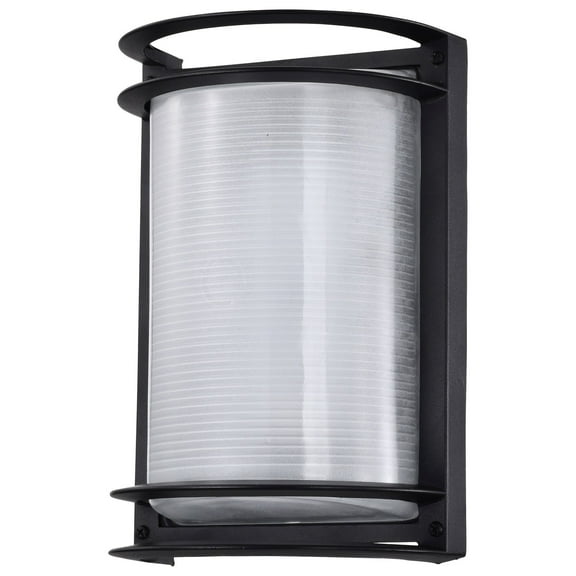Nuvo Lighting LED Rectangular Bulk Head Fixture Black Finish with White Glass