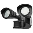 thumbnail image 1 of Nuvo Lighting LED Security Light - Dual Head - Black Finish - 3000K - with Motion Sensor - 120V, 1 of 5