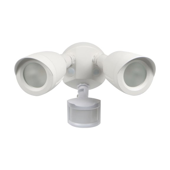 Satco 65/717 LED 2-Bullet Head Security Light with Motion Sensor