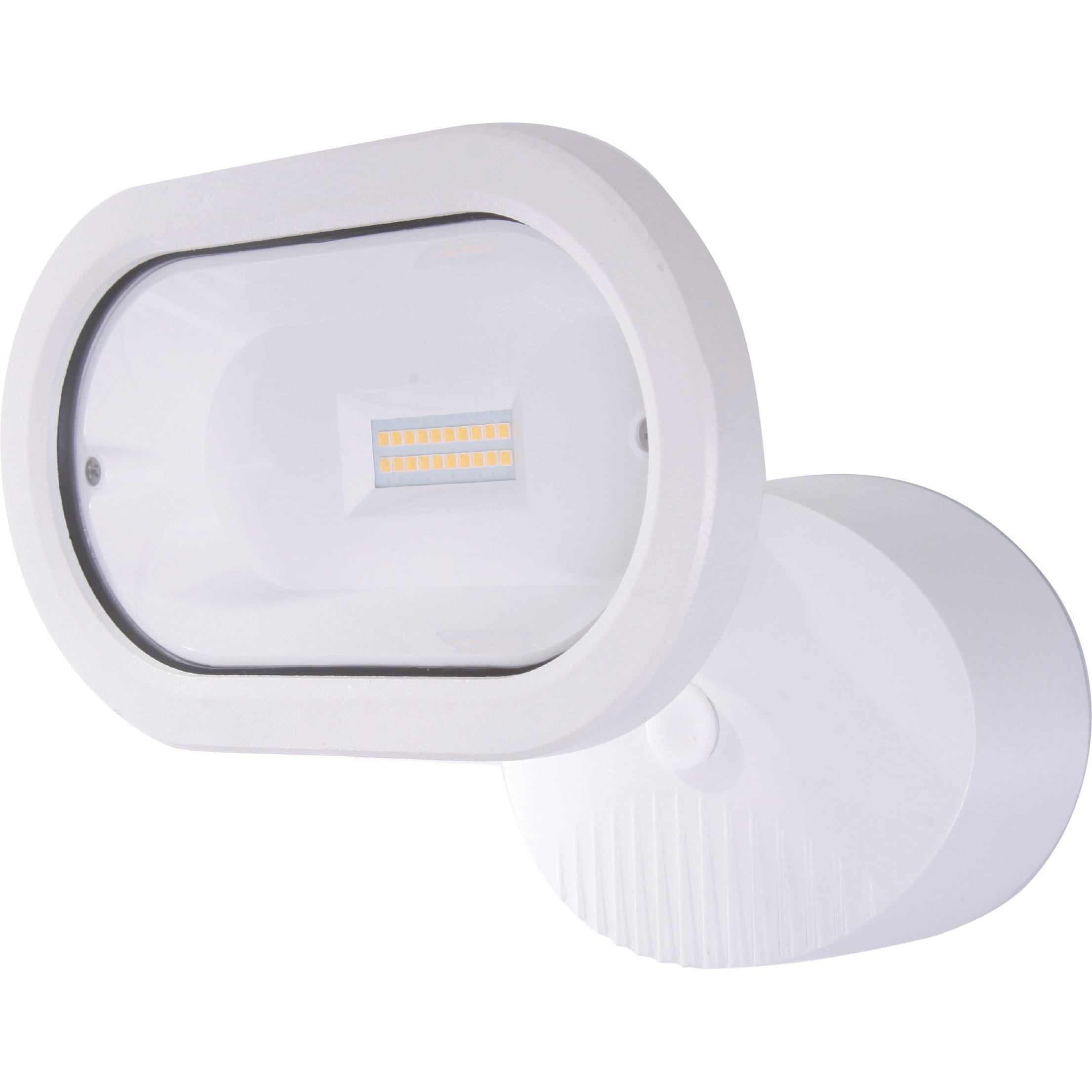 White Metal LED Single Head Security Light